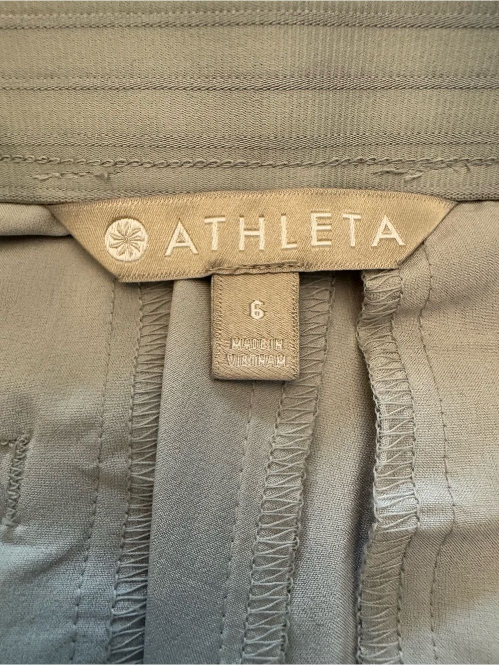 Athleta Women's Light Gray Wide-Leg Pants - Picture 2 of 8